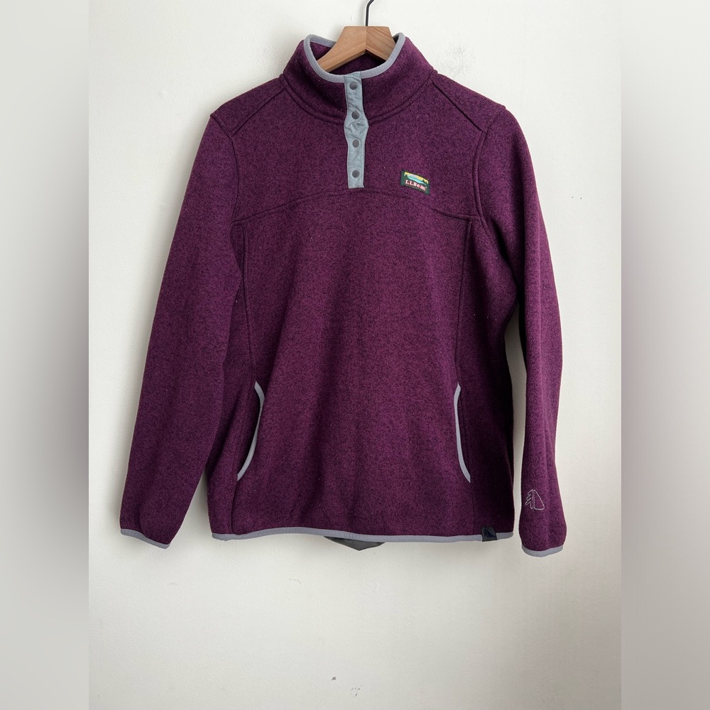 L.L. Bean Purple Sweatshirt with Gray Accents